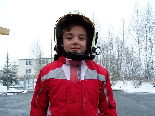 Mladí hasiči u profesionálů v Ústí n. O. (31. 3. 201