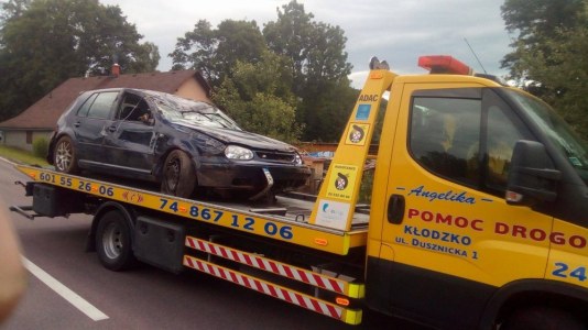 Nehoda osobního automobilu na Celném